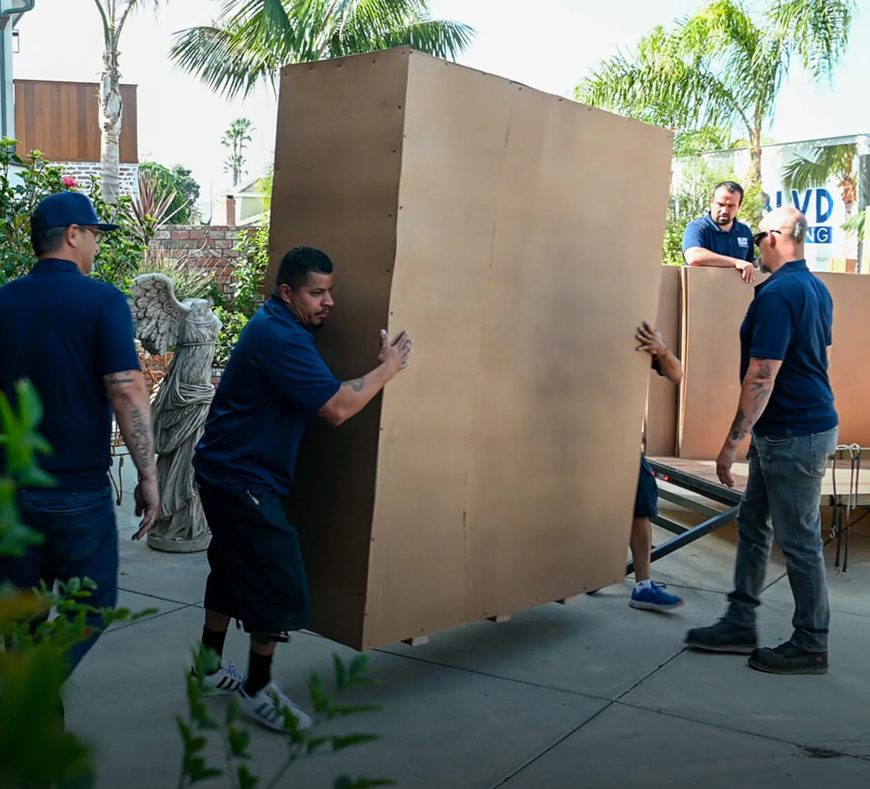BLVD Moving team at a Clippers business partnership event