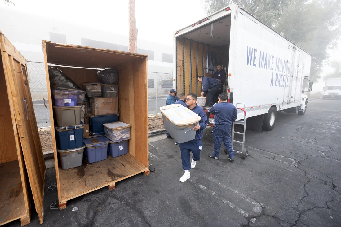 BLVD storage containers and truck
